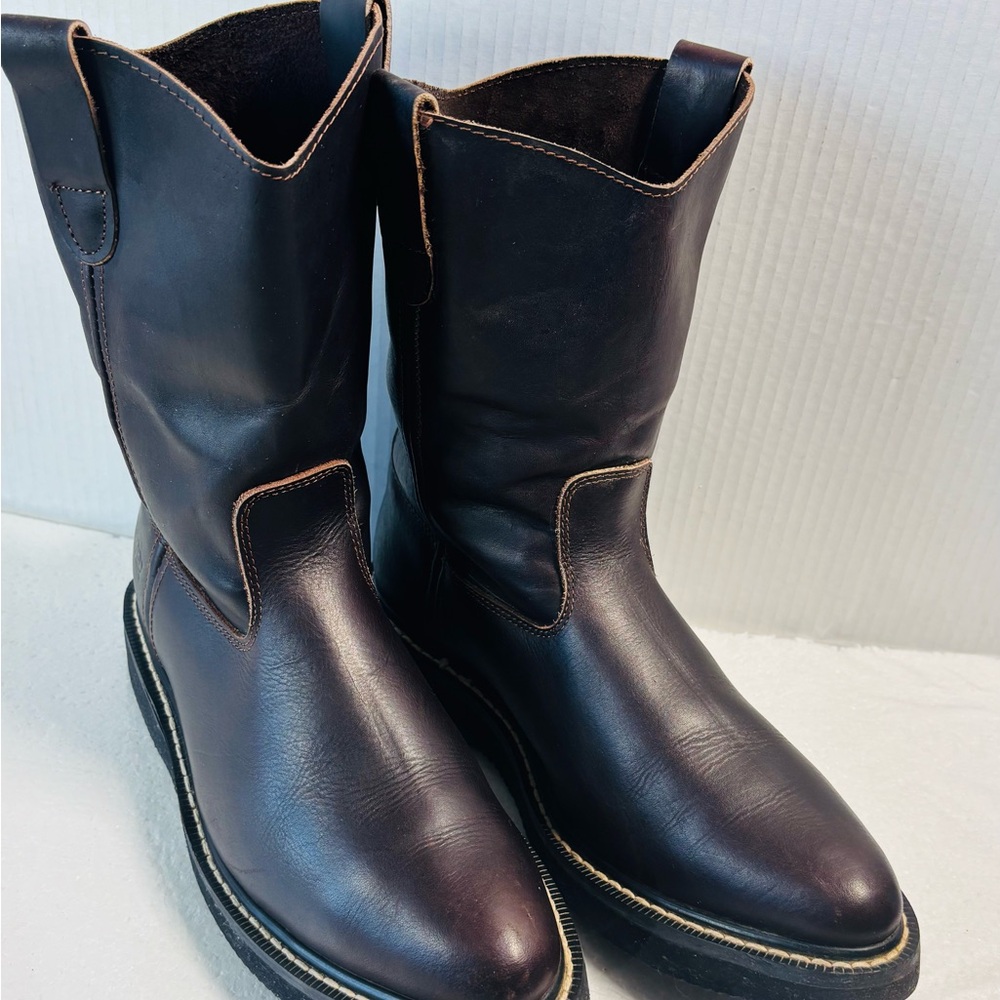 Ranger Mens Boots Classic Dark Brown Leather Boots Size 7